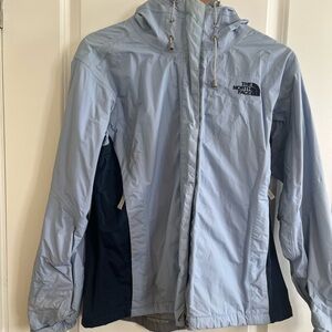 The North Face Sky Blue and Navy Jacket